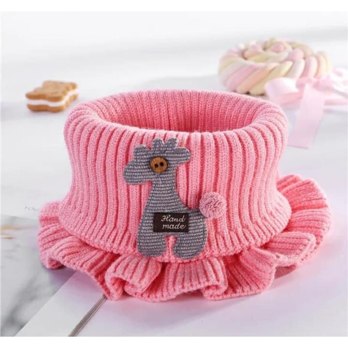 GENERICO - Bufanda linda súper suave calentita de cuello para bebe y niños 1 año a 8 años