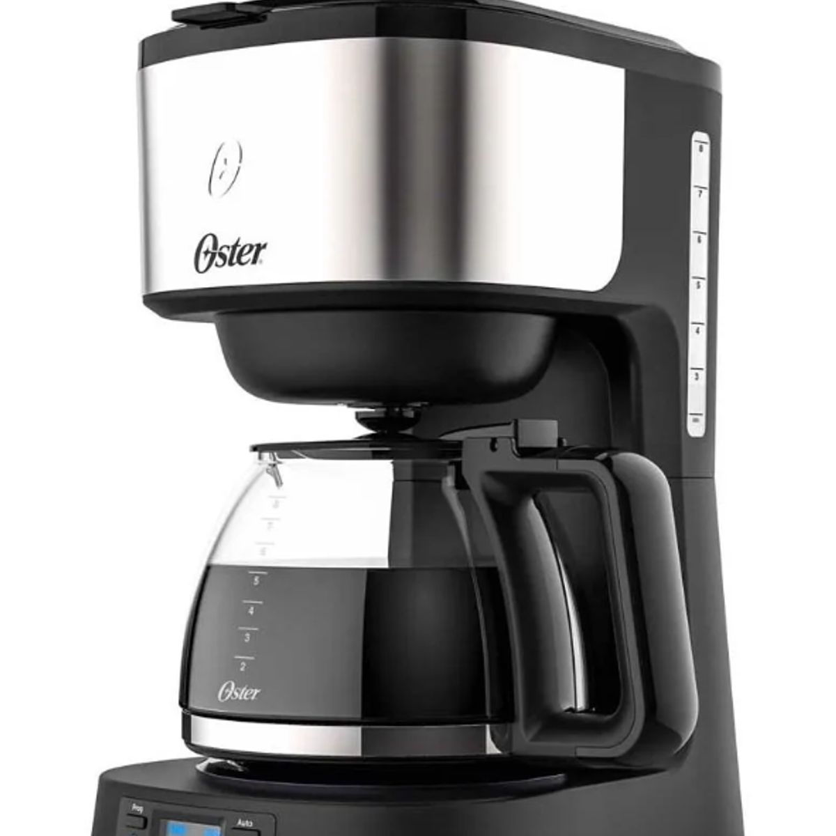 OSTER - Cafetera Oster Bvstdc10ss Automática Negra Y Plateada Filtro