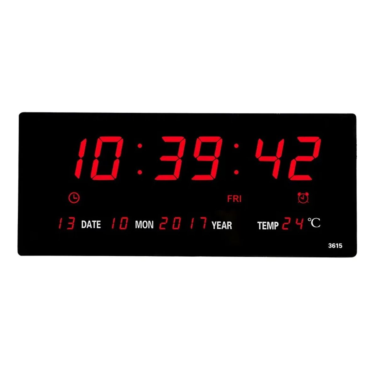 GENERICO - Reloj De Pared Digital Fecha Hora Temperatura