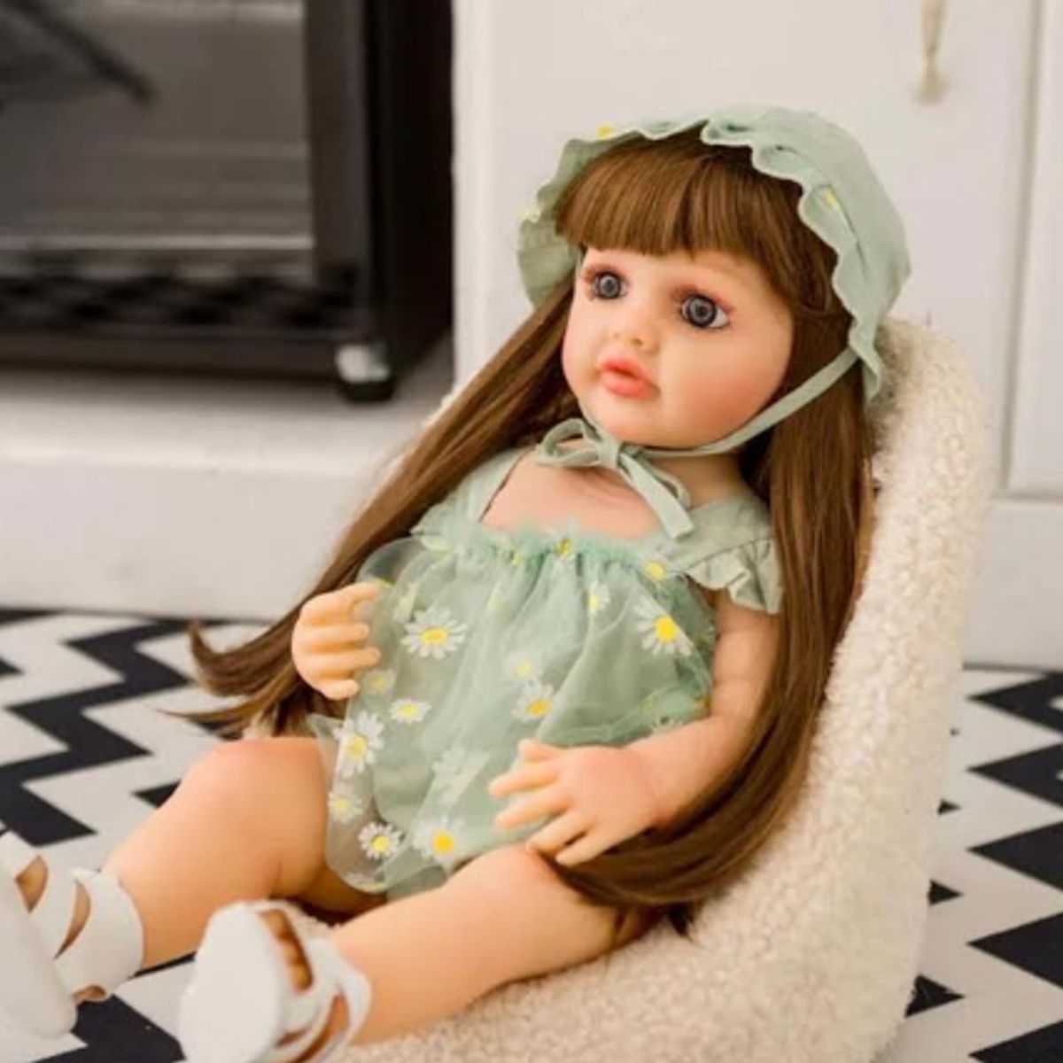 GENERICO - Muñeca Reborn Bebe Realista Cuerpo Completo De Silicona 55cm