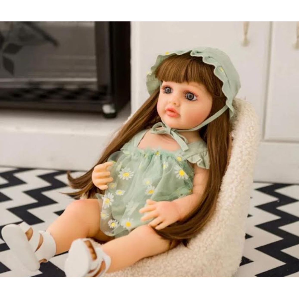 GENERICO - Muñeca Reborn Bebe Realista Cuerpo Completo De Silicona 55cm