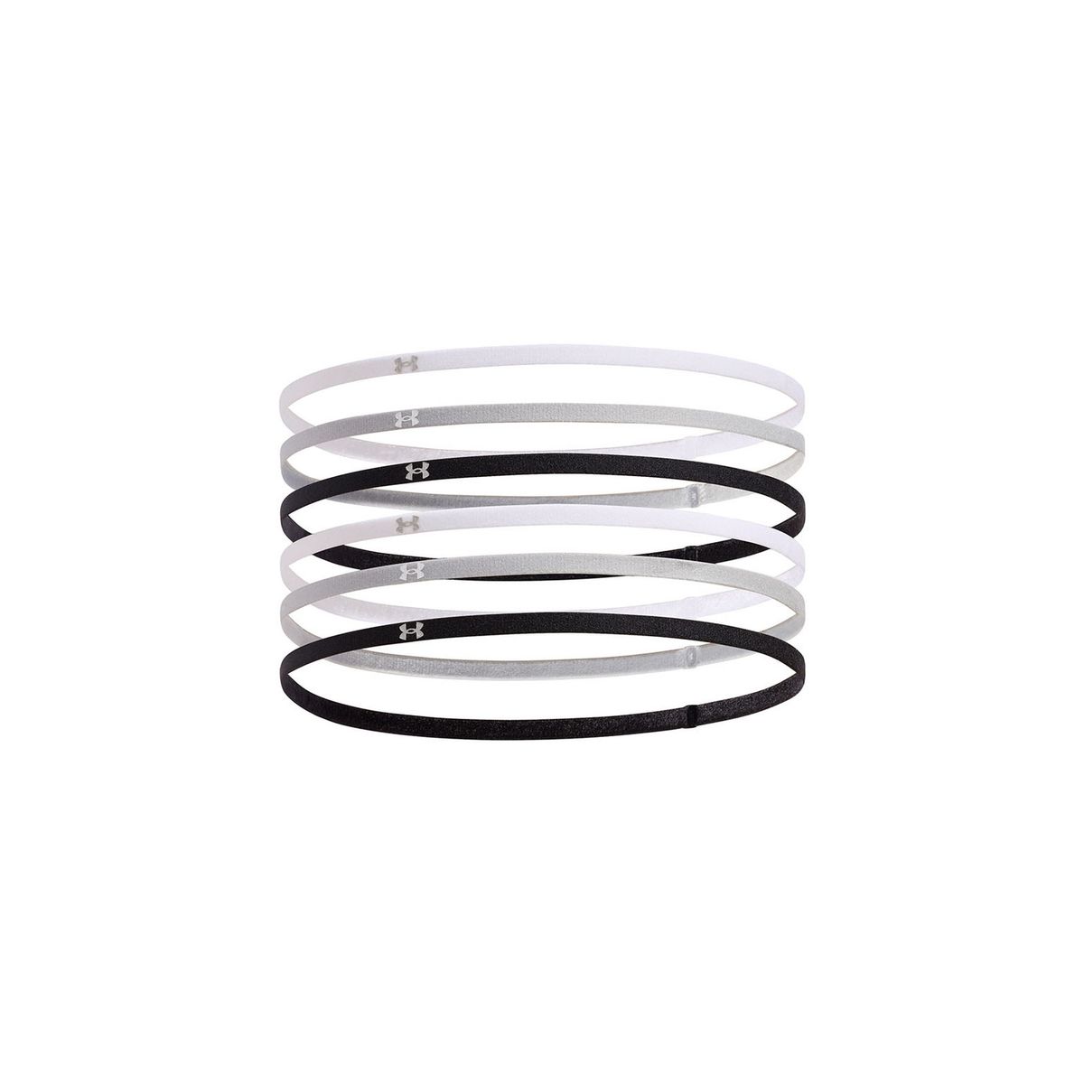 UNDER ARMOUR - Pack 6 Cintillo Negro Mujer UNDER ARMOUR