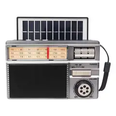 GEN - Radio Parlante Portatil Recargable Panel Solar Am Fm Usb