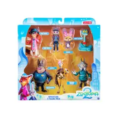 IMEXPORTA - Pack De 7 Figuras Articuladas De 8 Cm Zootopia