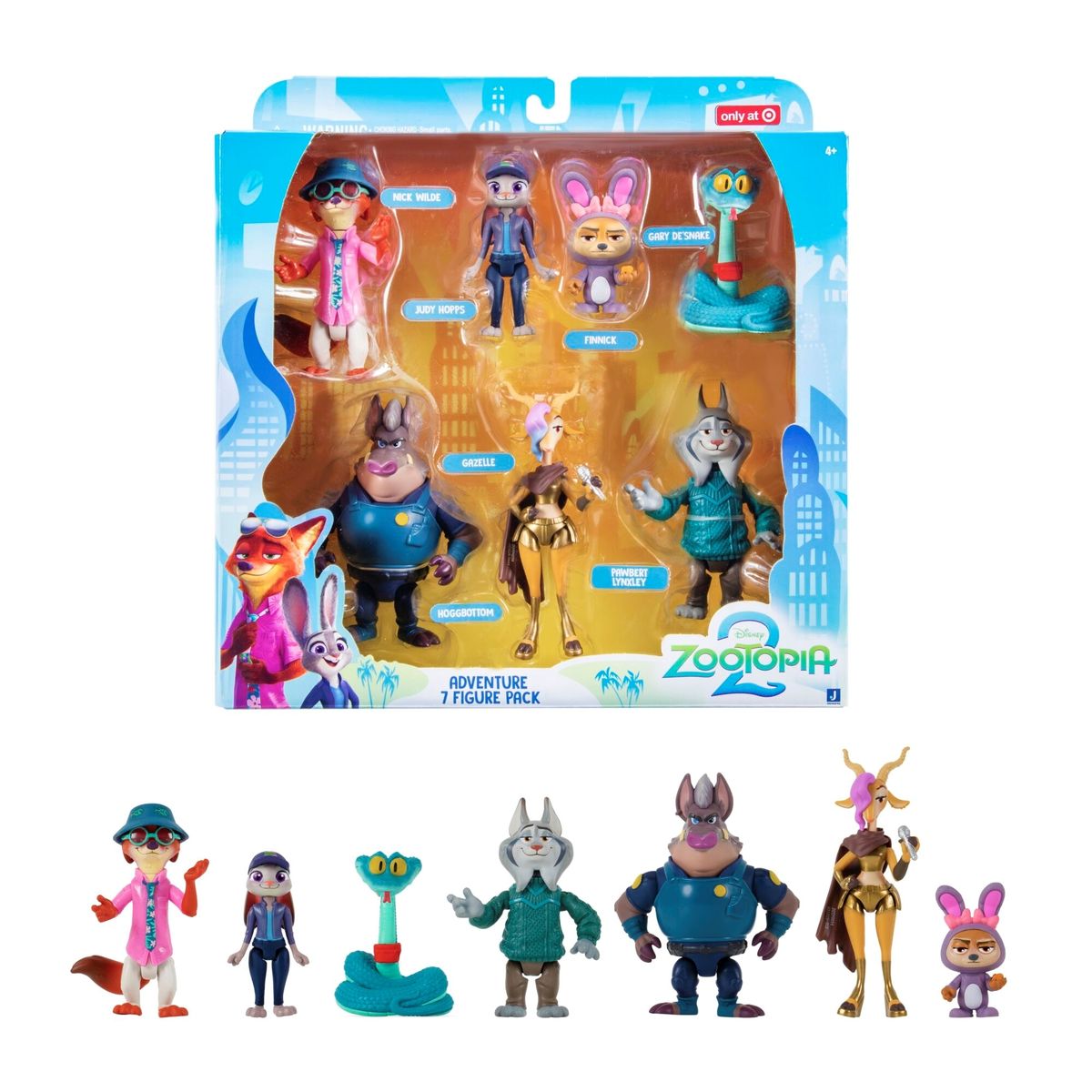 IMEXPORTA - Pack De 7 Figuras Articuladas De 8 Cm Zootopia