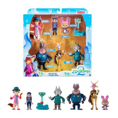 Imagen 2 del producto Pack De 7 Figuras Articuladas De 8 Cm Zootopia