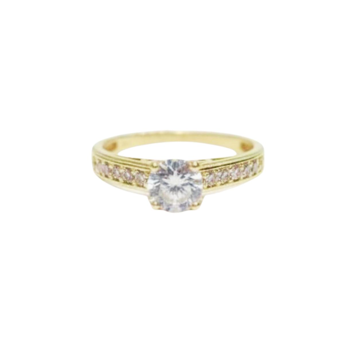 JOYAS LANDEROS - Anillo Oro 18k Solitario Riel