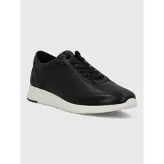 HUSH PUPPIES - Zapatilla Cuero Mujer Kalfy Negro