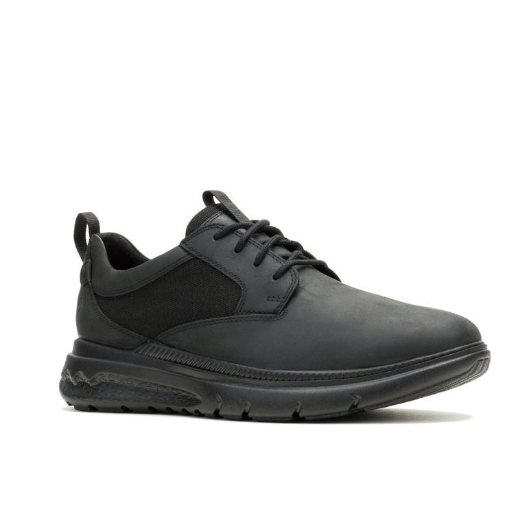 Zapatilla Cuero Hombre Laceup Negro