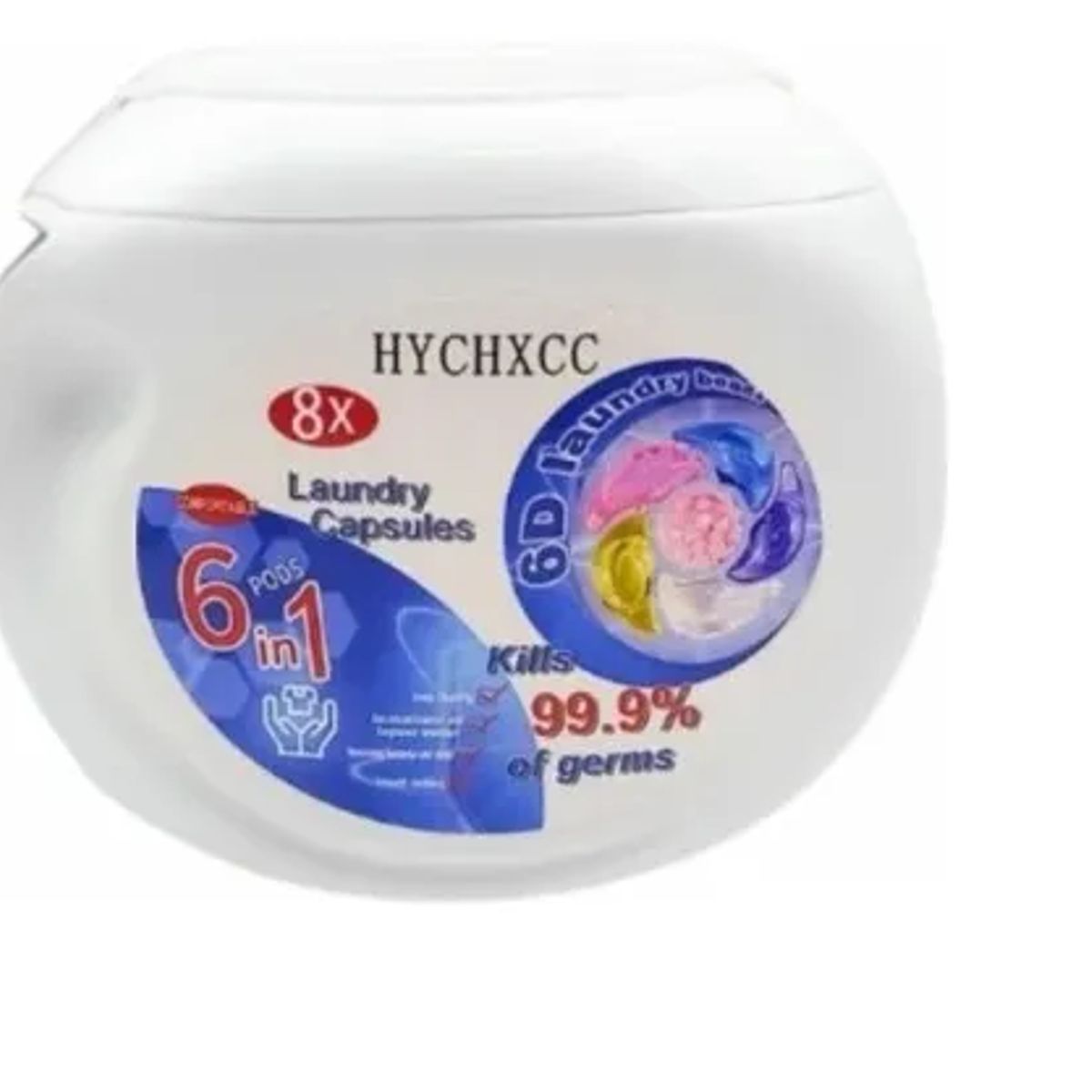 GENERICO - Cápsulas De Lavado Detergente Multiuso 8x 6 En 1