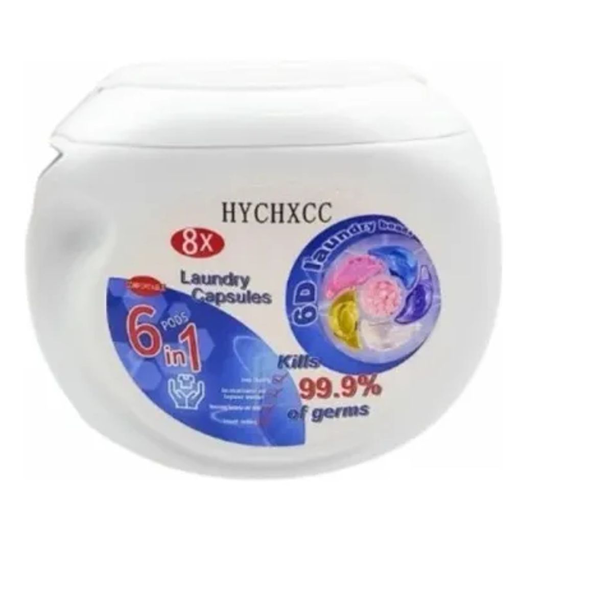 GENERICO - Cápsulas De Lavado Detergente Multiuso 8x 6 En 1