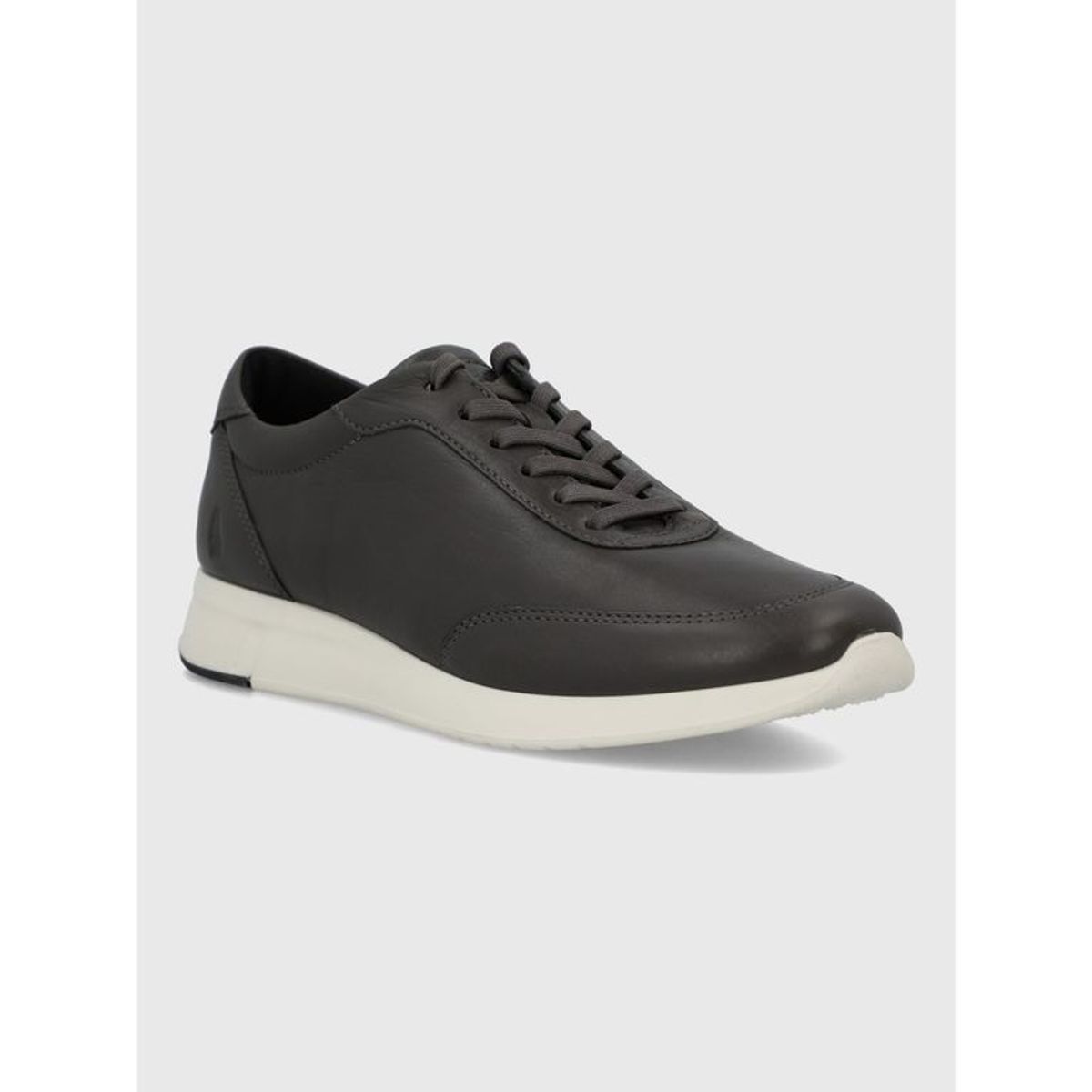 HUSH PUPPIES - Zapatilla Cuero Mujer Kalfy Gris HUSH PUPPIES