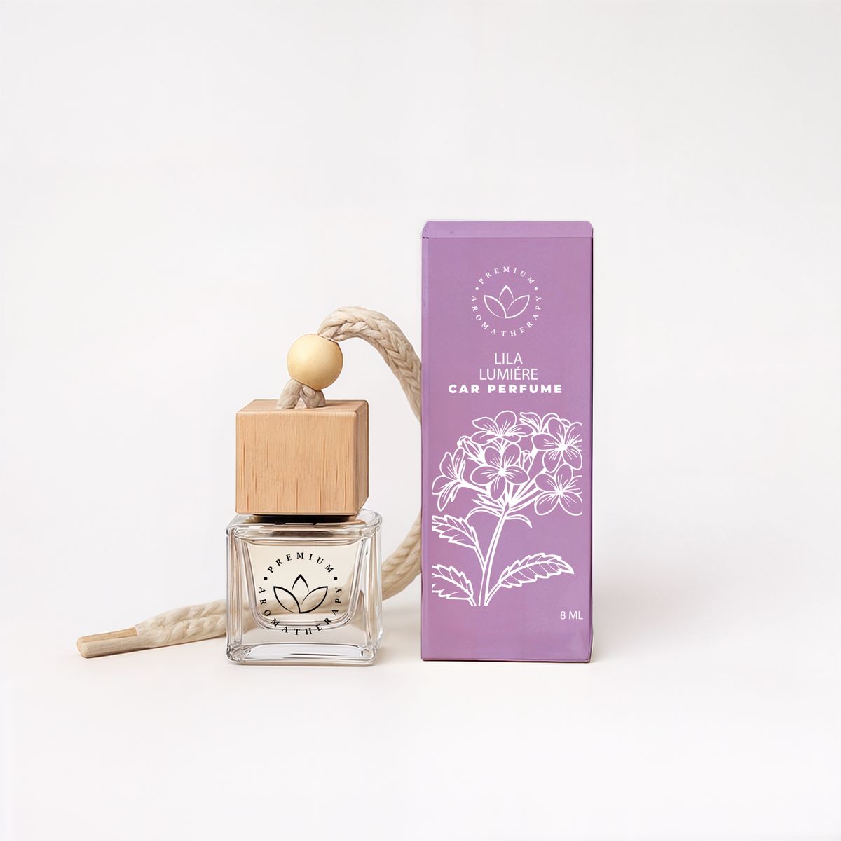 GENERICO - DIFUSOR DE AUTO AROMATHERAPY 8ML - Lila