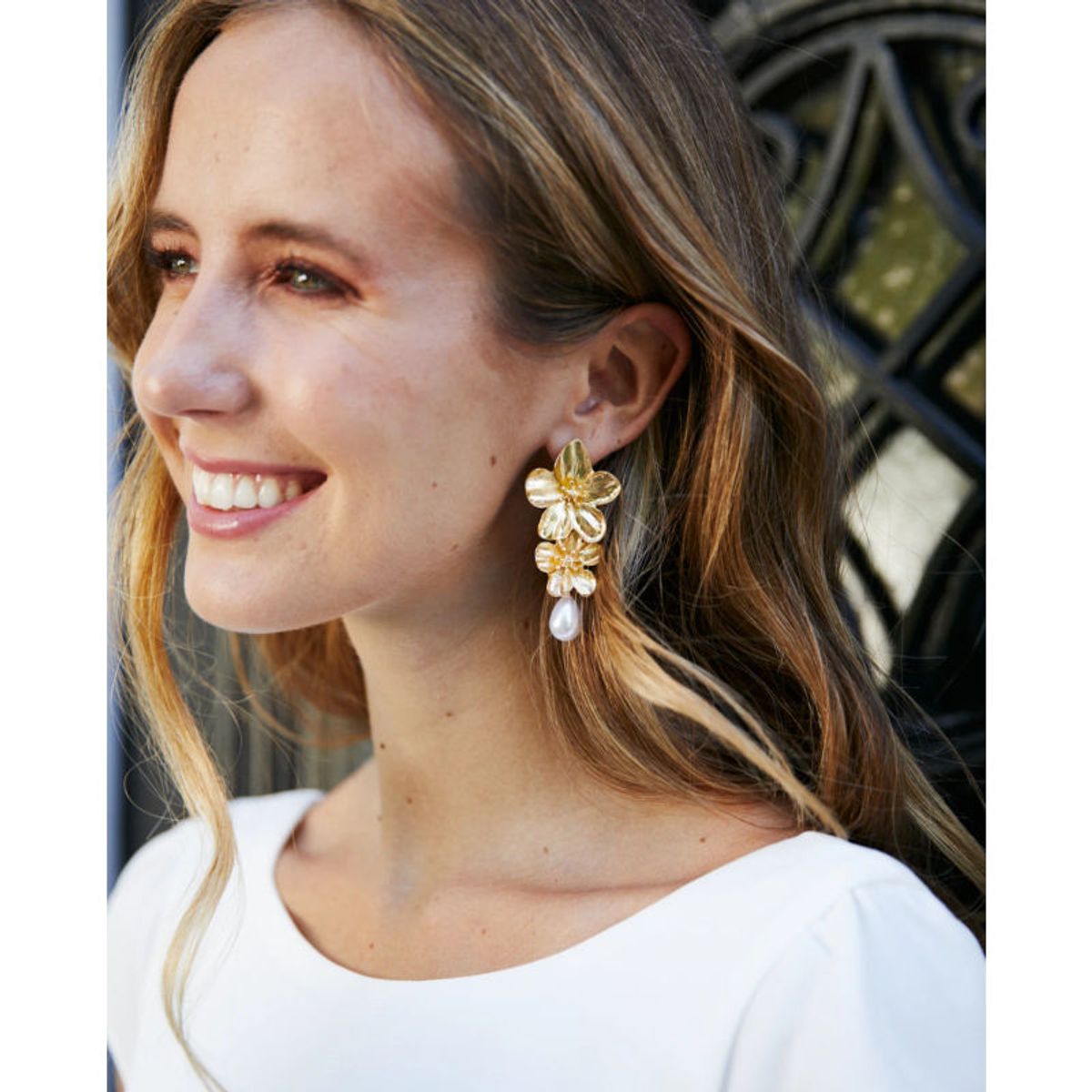 MI PLACARD - Aros Amaranta Perla Dorado