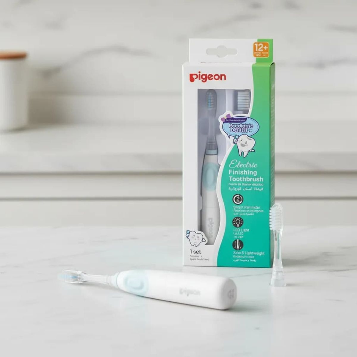 PIGEON - Cepillo De Dientes Electrico Bebes Con Led Y timer Pigeon