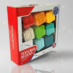 TEDMIMAK - Set 8 Bloques Sensoriales De Silicona Con Números Juguete Bebé