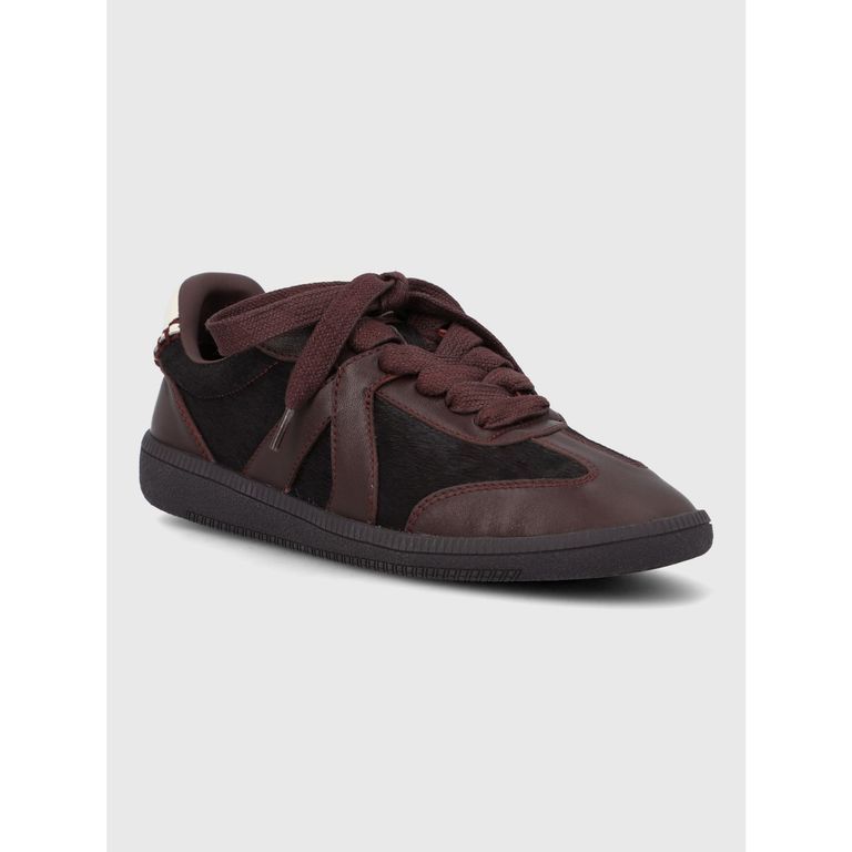 Zapatilla Cuero Mujer Sanset Rojo