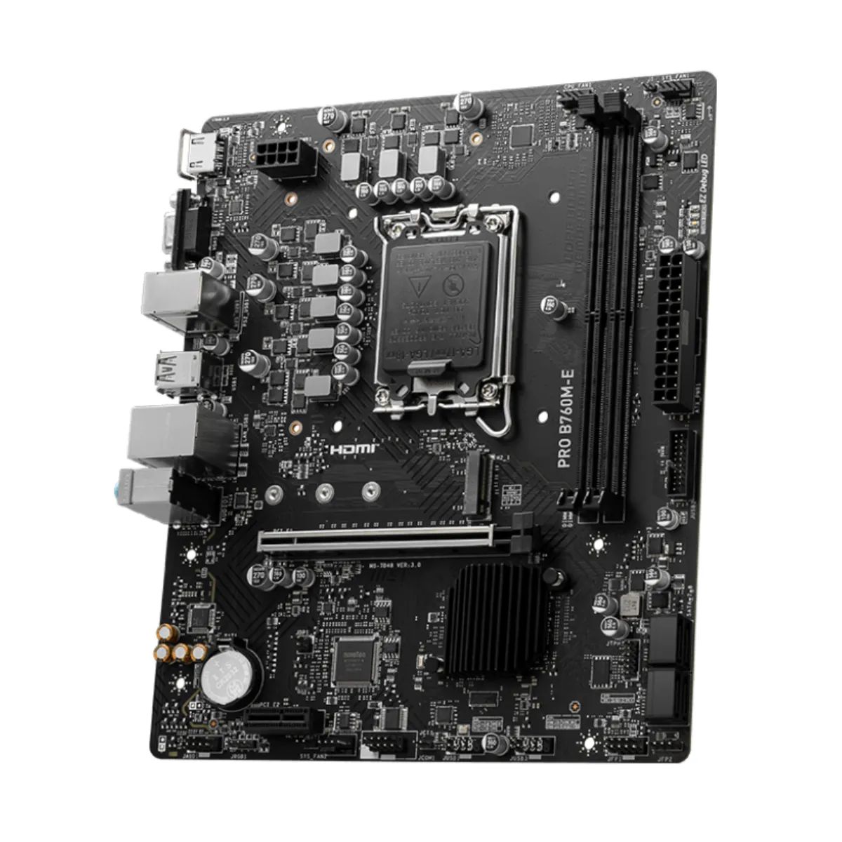 MSI - Placa Madre MSI PRO B760M-E DDR5 LGA 1700 M.2 Micro ATX