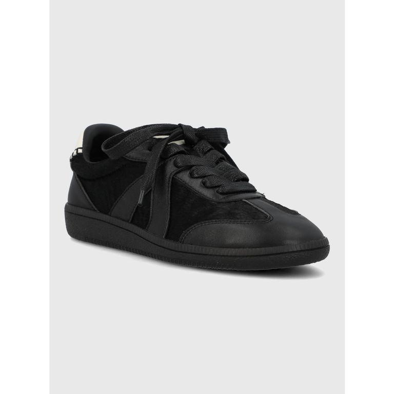 Zapatilla Cuero Mujer Sanset Negro