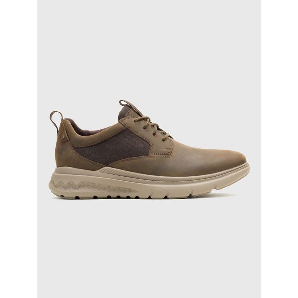HUSH PUPPIES - Zapatilla Cuero Hombre Laceup Café HUSH PUPPIES