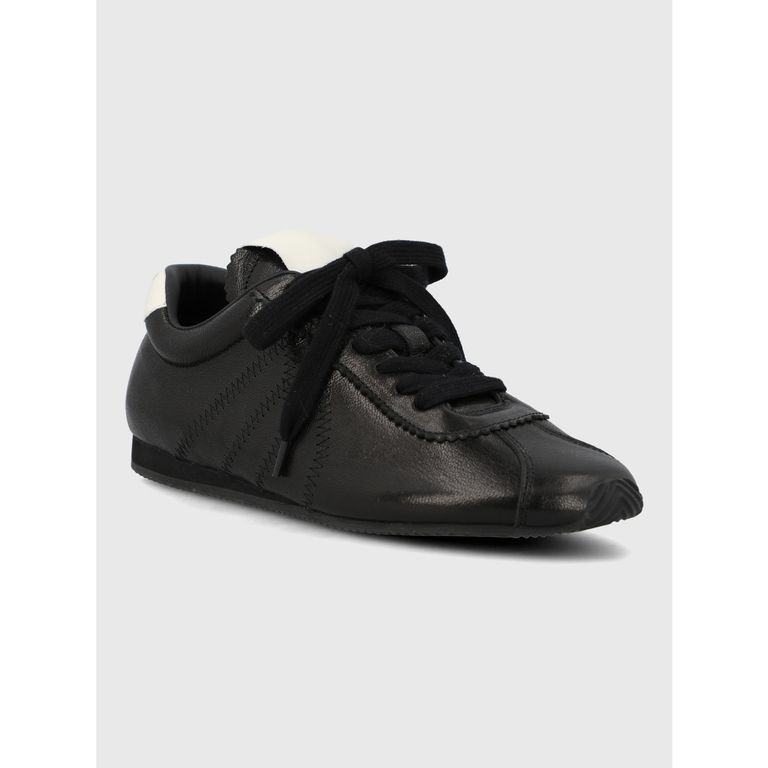 Zapatilla Cuero Mujer Bonik Negro
