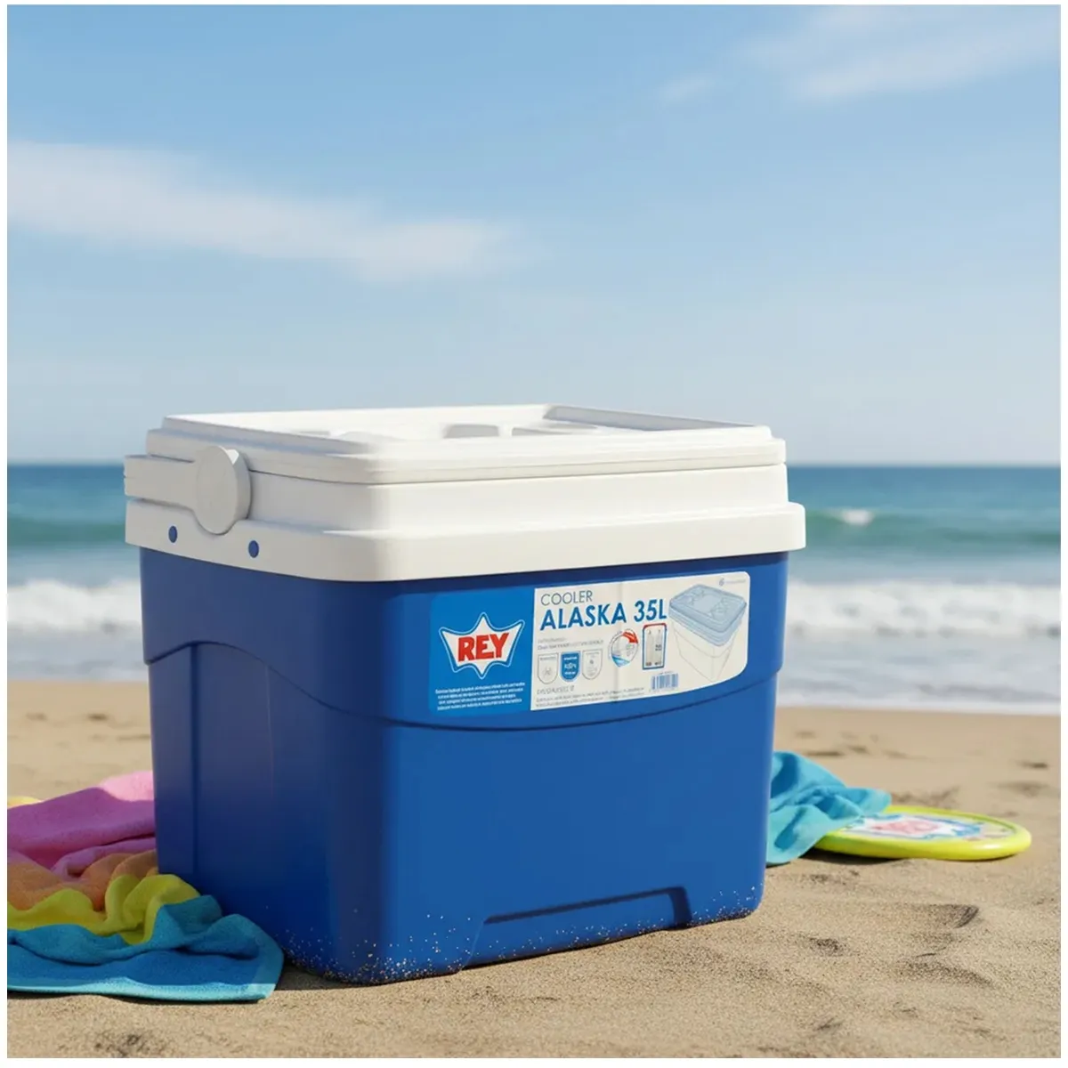 REYPLAST - Cooler Nevera Cava Hielera Portátil 35 Litros Reyplast