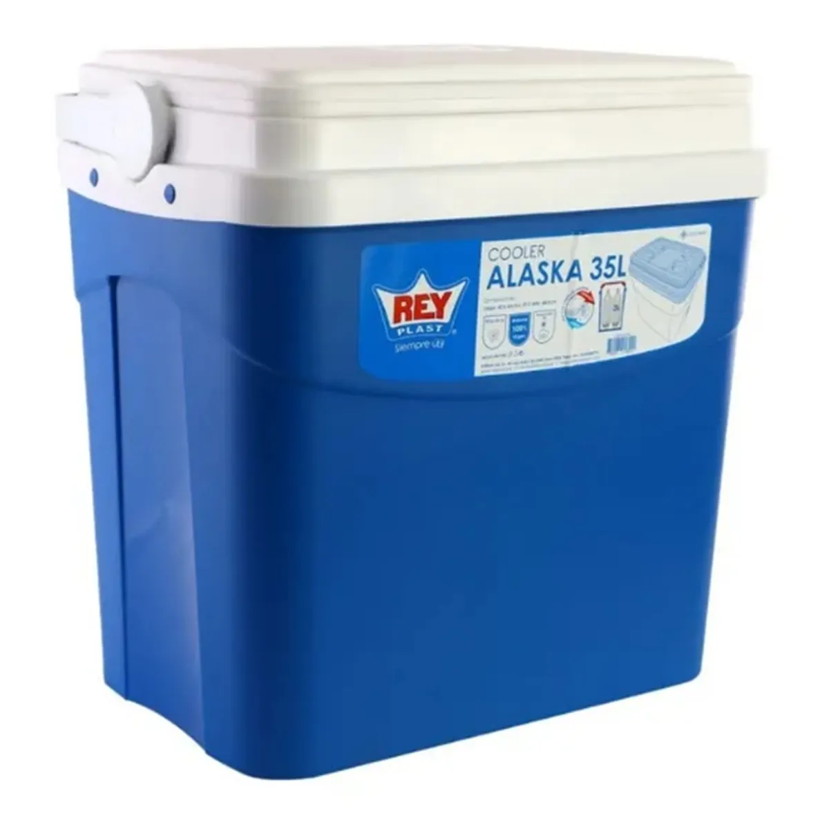 REYPLAST - Cooler Nevera Cava Hielera Portátil 35 Litros Reyplast