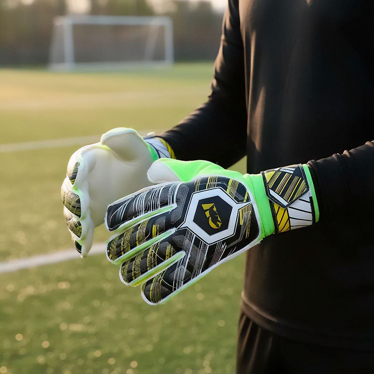 OVERFIT - Guantes de Arquero Futbol Overtfit Ferula Latex Antideslizante Talla L