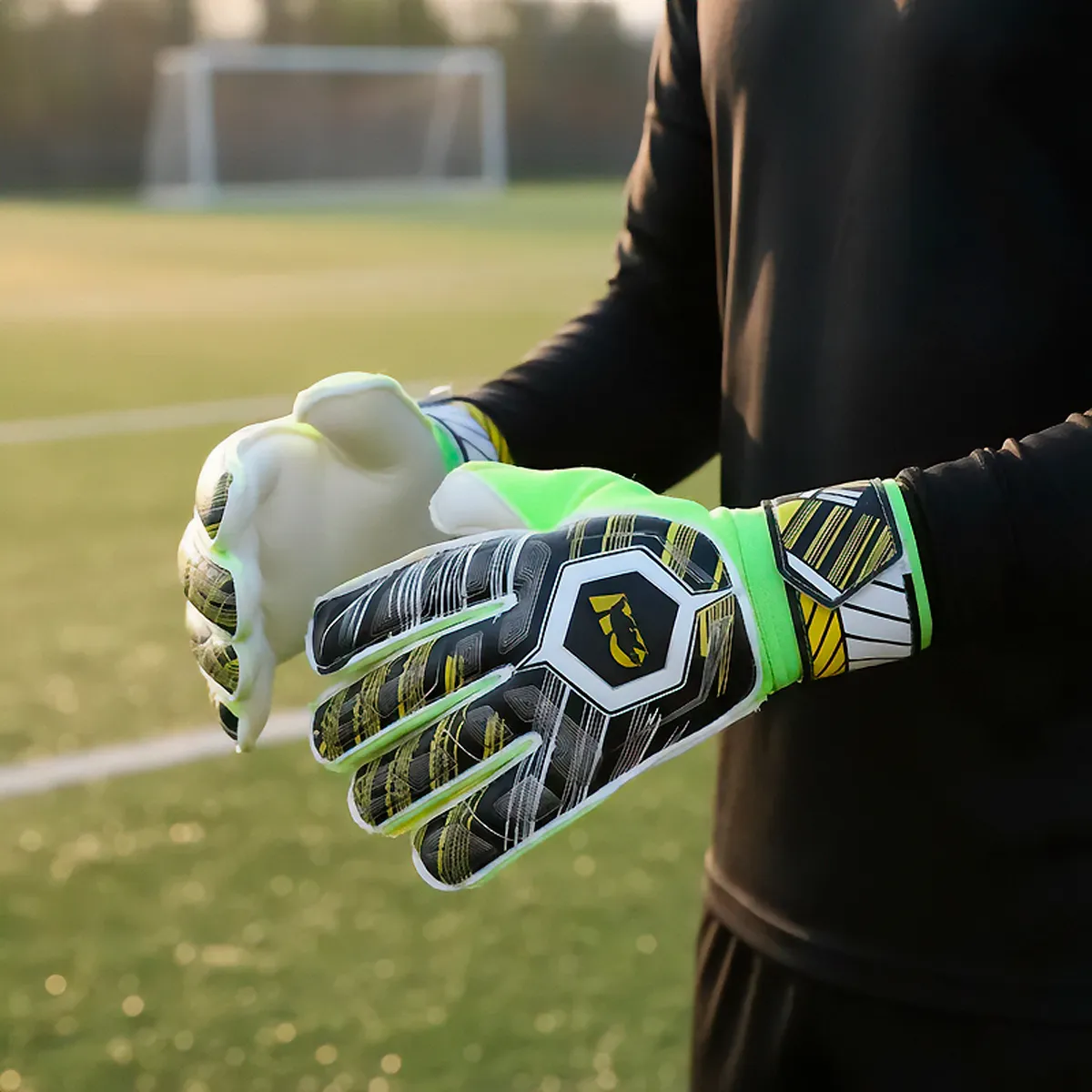 OVERFIT - Guantes de Arquero Futbol Overtfit Ferula Latex Antideslizante Talla L