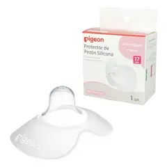 PIGEON - Protector De Pezón Silicona Talla L 17mm - 1 Unidad