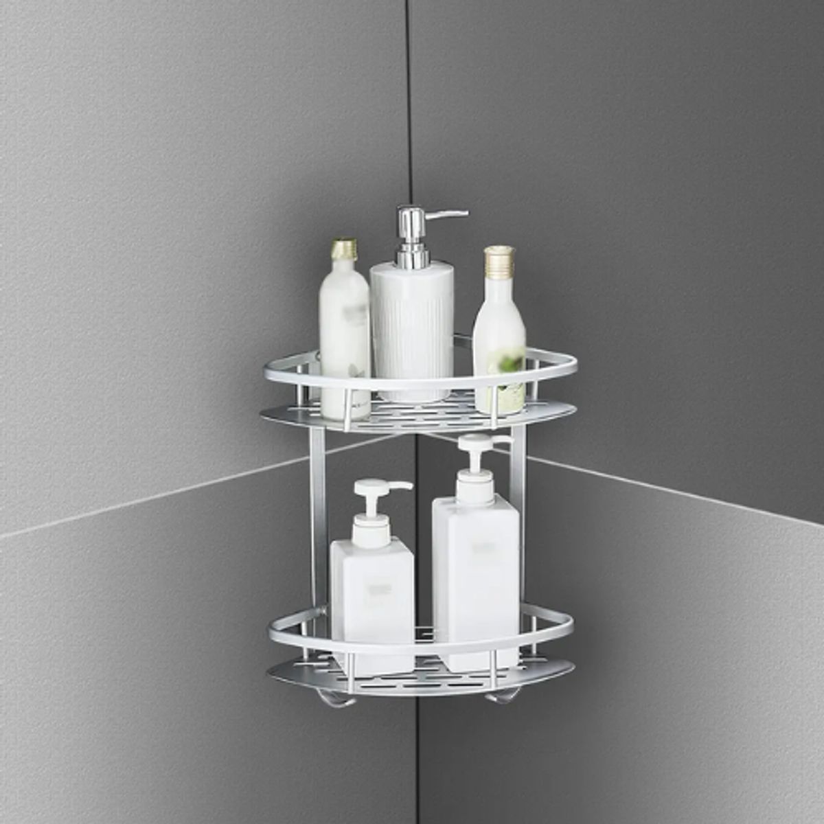 GENERICO - Organizador Para Ducha Estante Esquinero 2 Niveles Multiuso