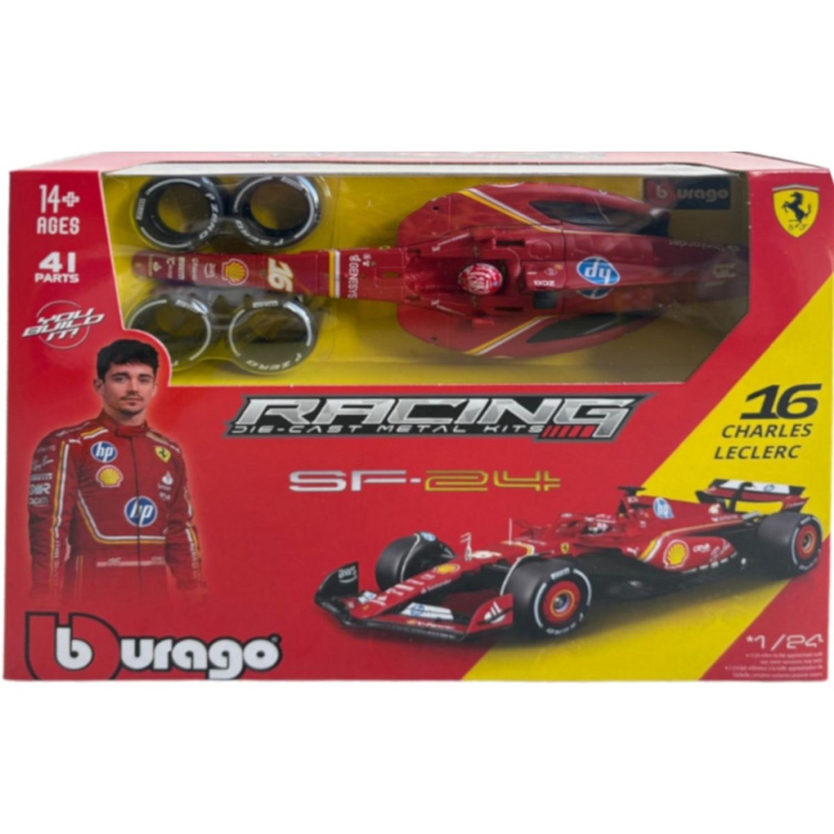 BBURAGO - BURAGO 26858 1-24 FERRARI SF - 24 MODEL KIT  2024  LECLERC