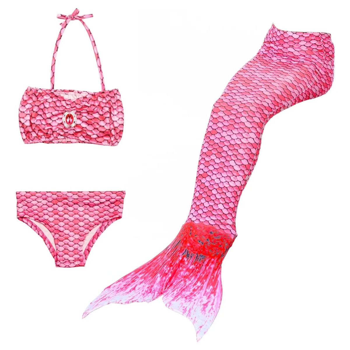 GENERICO - Pack 3 unds traje de baño de sirena para niña talla 120