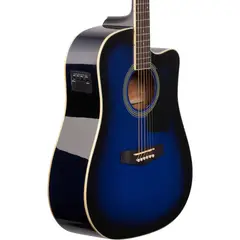 IBANEZ - Guitarra electroacústica Metálica PF15ECE azul