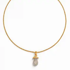 JB JOYAS BARON - Tobillera Oro Amarillo 18kt Chupete de Diamantes
