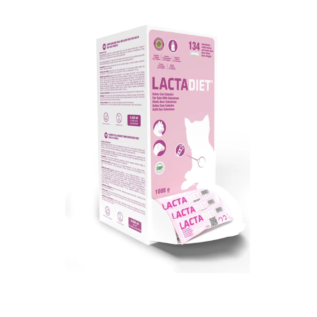 GENERICO - X6 Sachet De Leche Lactadiet Gatos Con Calostro 7.5g C/u