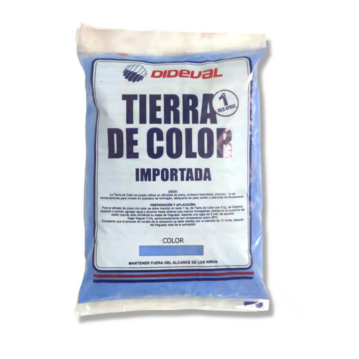 DIDEVAL - Tierra De Color Azul Dideval 1 Kg