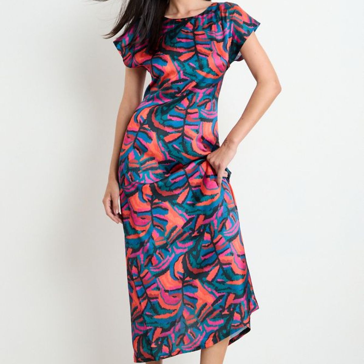 ASH - Vestido Largo Print Mujer Rojo Ash