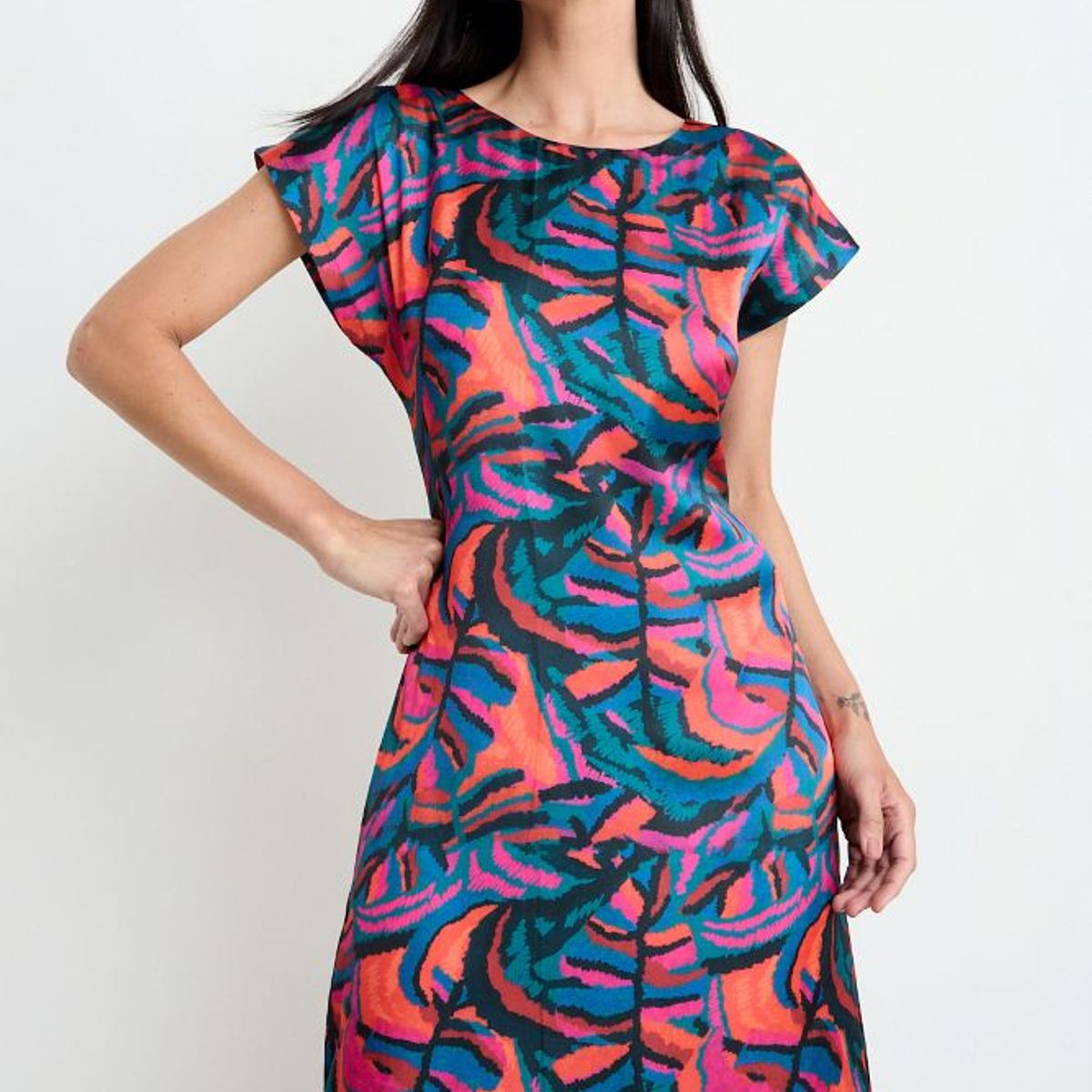 ASH - Vestido Largo Print Mujer Rojo Ash