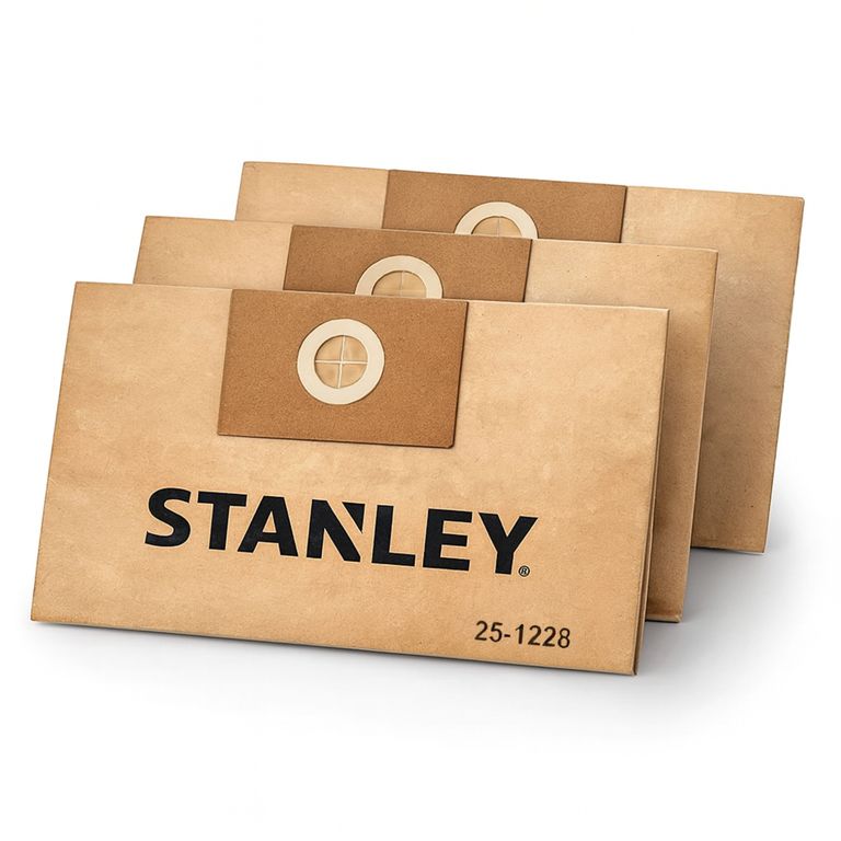 STANLEY Pack de 3 Bolsas de Repuesto para Aspiradoras 1228N