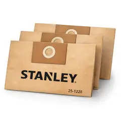 STANLEY - Pack de 3 Bolsas de Repuesto para Aspiradoras 1228N