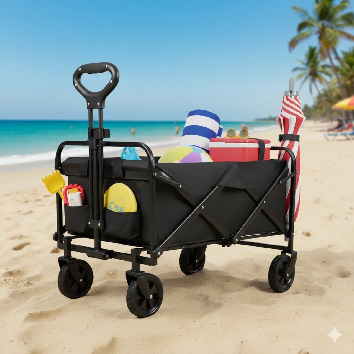 BELLELLI - CARRO PLEGABLE MIGLU HIERRO CAMPING PLAYA 100KG