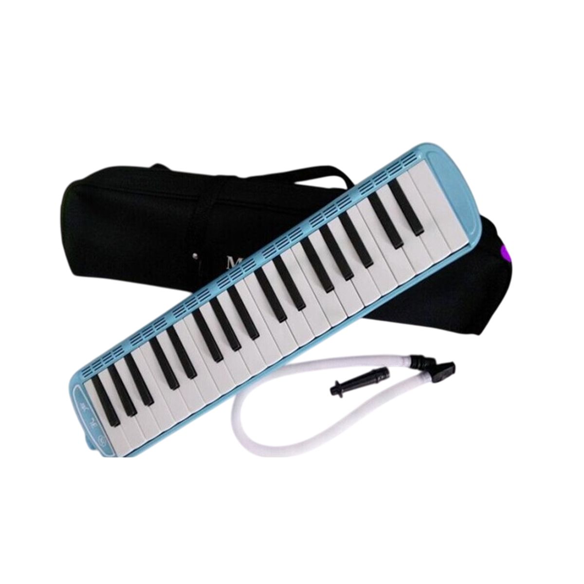 GENERICO - Melodica 37 Notas Con Bolso Y Dos Boquillas Celeste