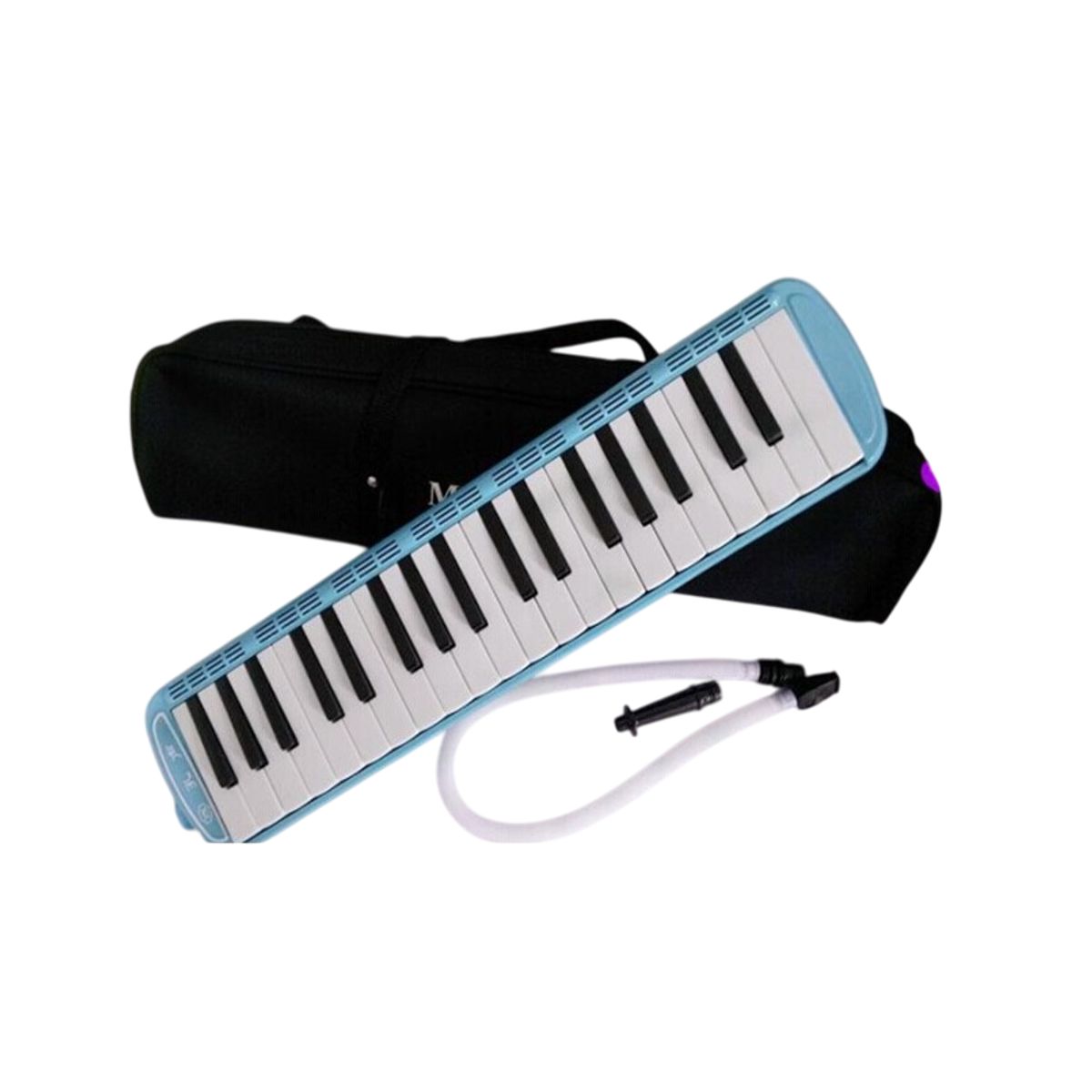 GENERICO - Melodica 37 Notas Con Bolso Y Dos Boquillas Celeste
