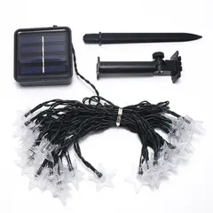GENERICO - Luz Luces Navidad Carga Solar 5m Estrellas Cálida