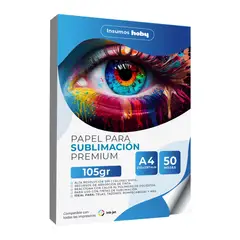 GENERICO - Papel De Sublimación Premium Hoby A4 / 110 Gr/ 50 Hojas