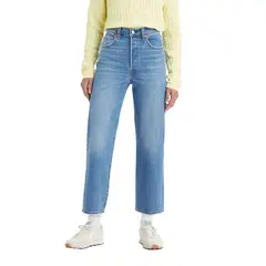 LEVIS - Jeans Mujer Ribcage Straight Ankle Azul