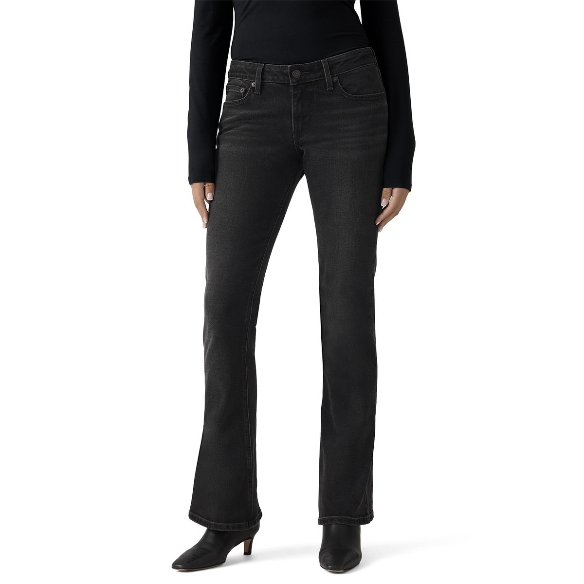 LEVIS - Jeans Mujer Low Slim Boocut Negro Levis
