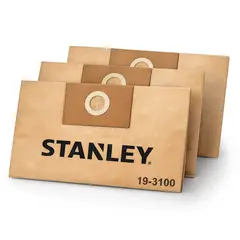 STANLEY - Pack de 3 Bolsas de Repuesto para Aspiradoras 3100N 18-30 Litros