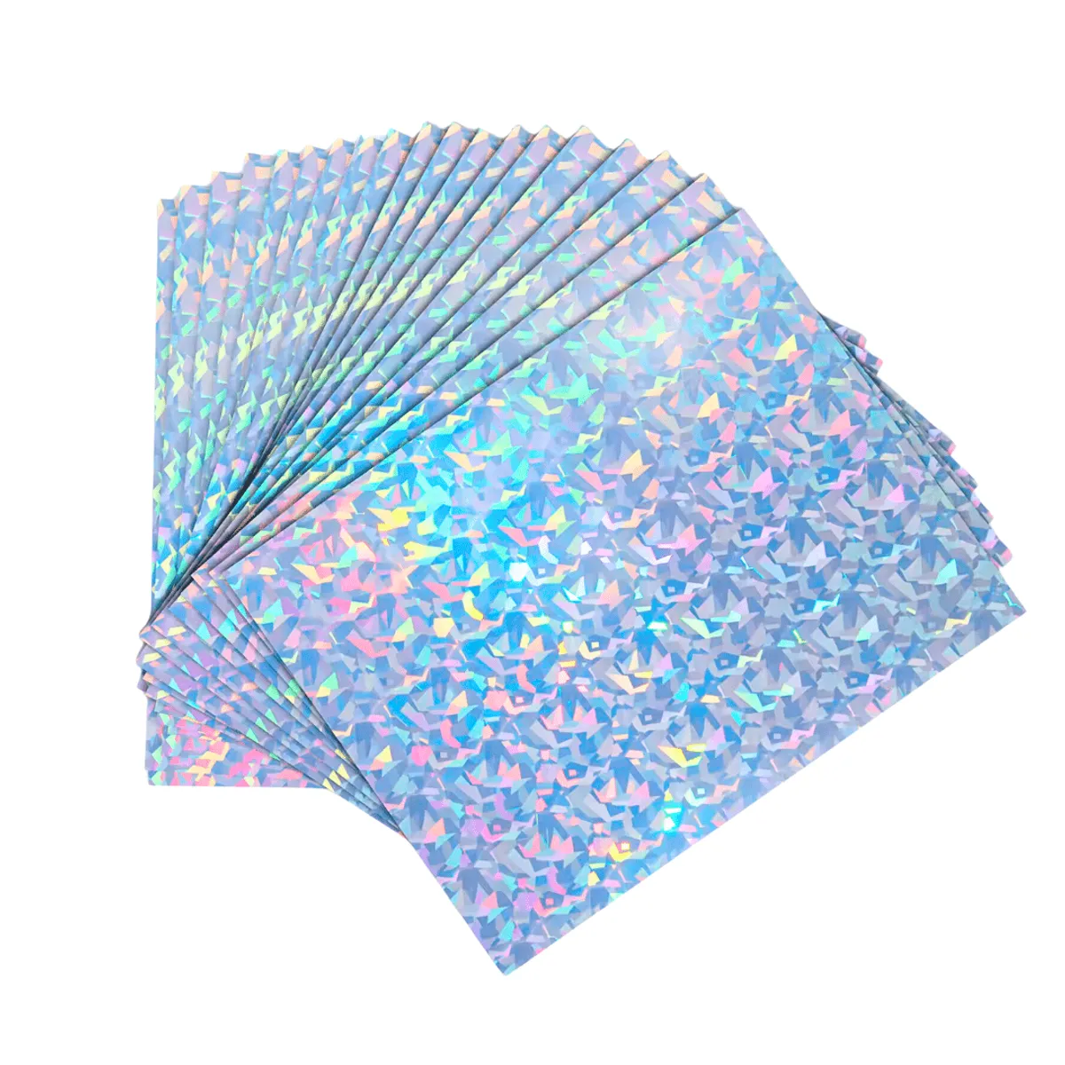 GENERICO - Papel Adhesivo Holográfico Premium 110g / 20 hojas Imprimible Inkjet - DIAMANTES
